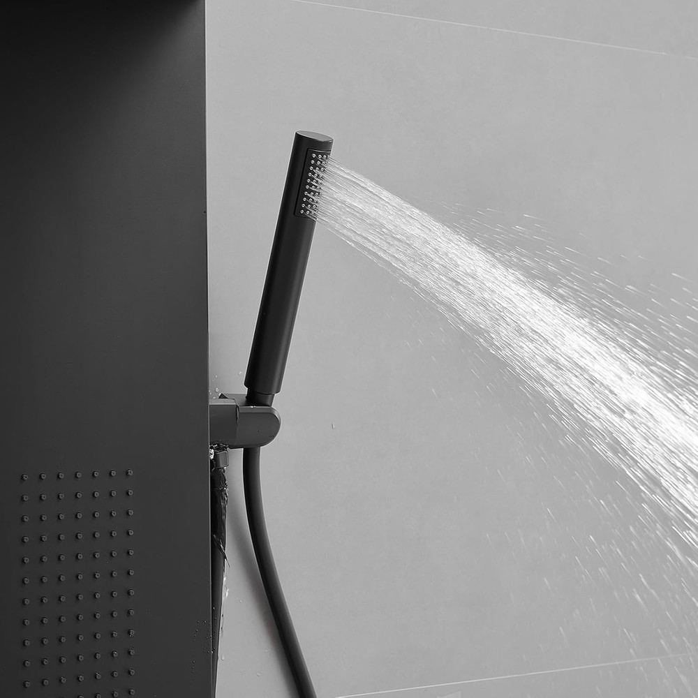 3 in 1 Shower Panel Tower System Stainless Steel Shower Panel Rainfall Shower He