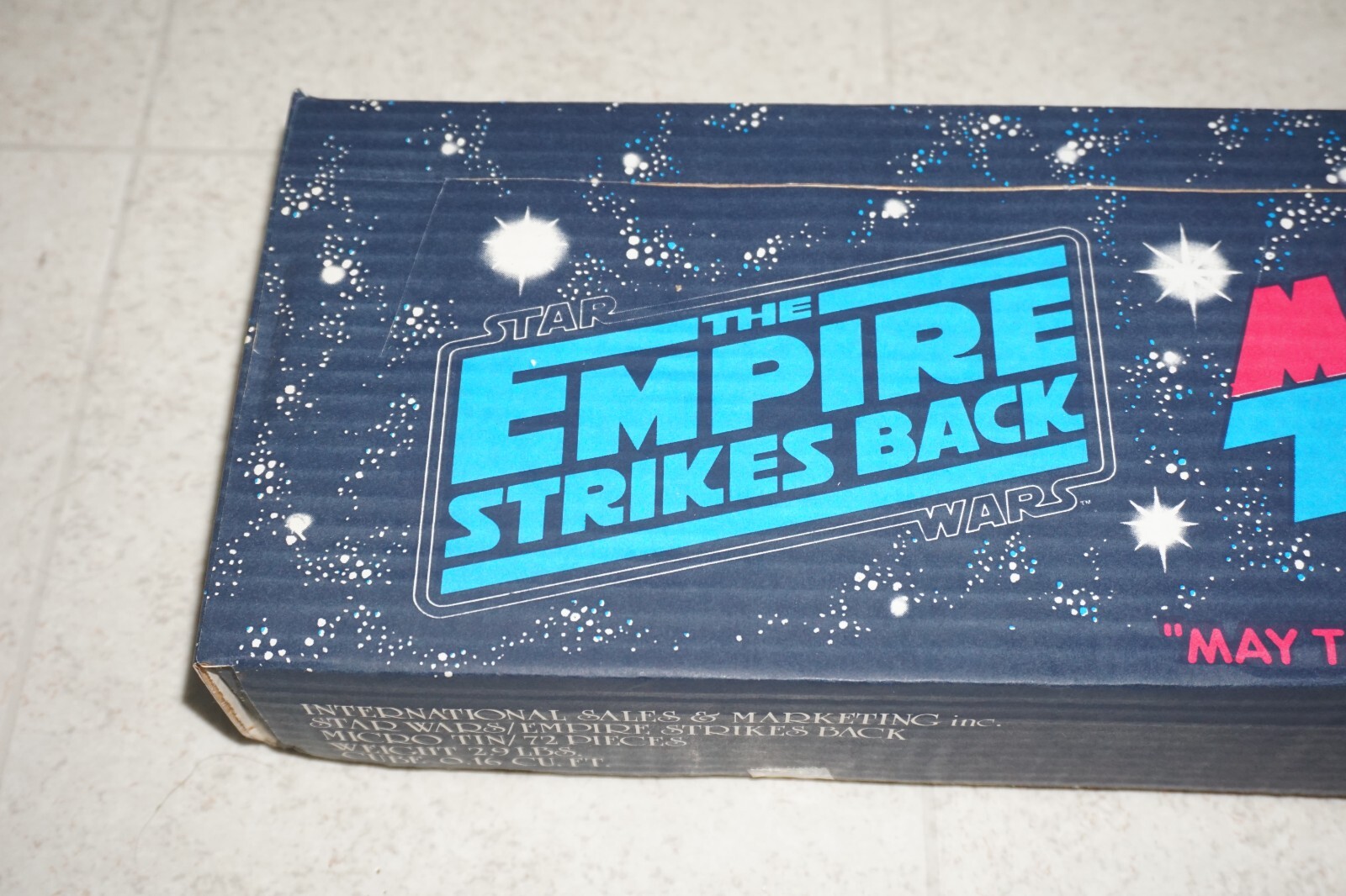 Vintage Star Wars Empire Strikes Back Micro Tins 1980 W/ 72 Tins Store Display