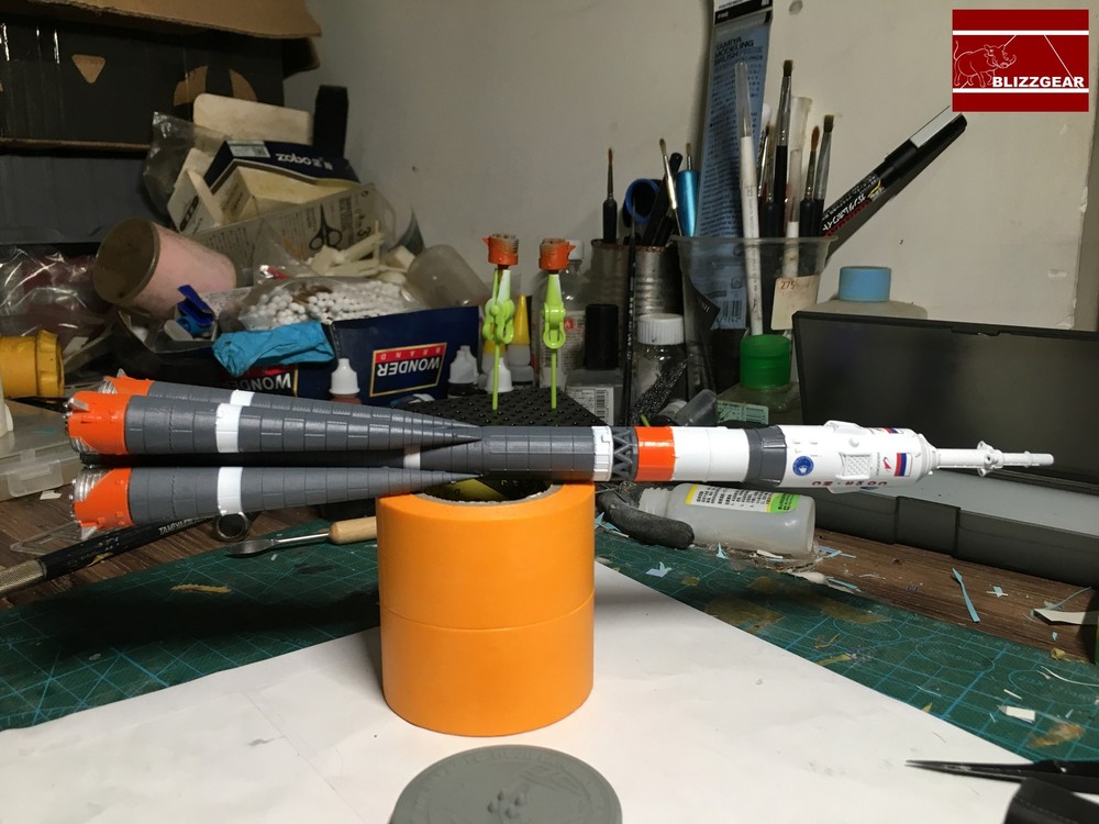 1:200 Scale Russian Soyuz carry rocket model Finished Painted product