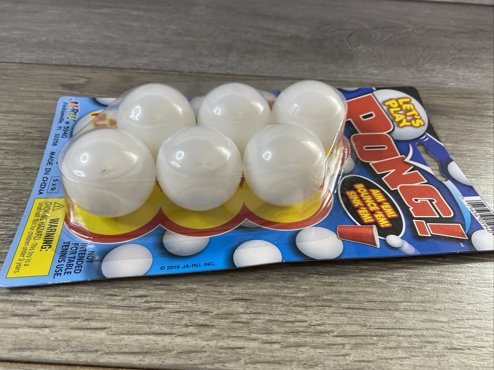 Let’s Play Pong 6 Pack New Sealed