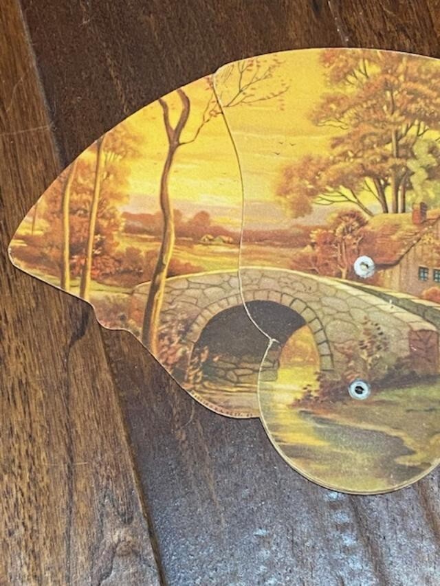 Vtg Church Fan Hand Held 1950s