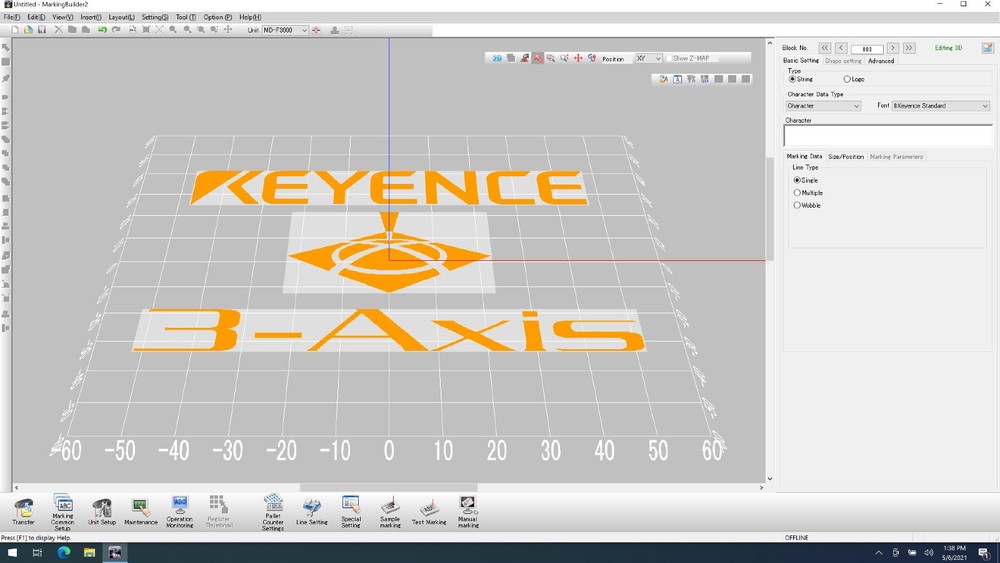 KEYENCE Marking Builder 2 MB-H2D3-DVD - all 3-Axis extensions activated genuine