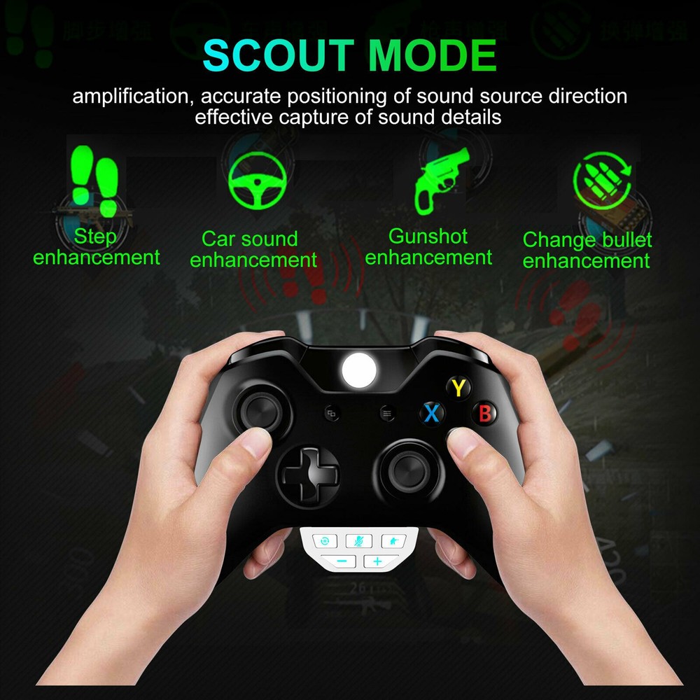 Plug-play Audio Adapter 3.5mm Stereo Headset Converter for Xbox One Controller