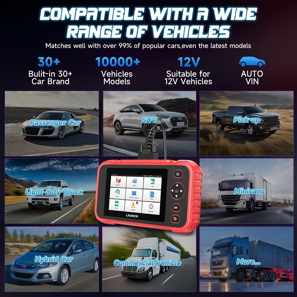 Launch CRP129I V3.0 Four System Bidirectional OBD2 Scanner Diagnostic Scan Tool^