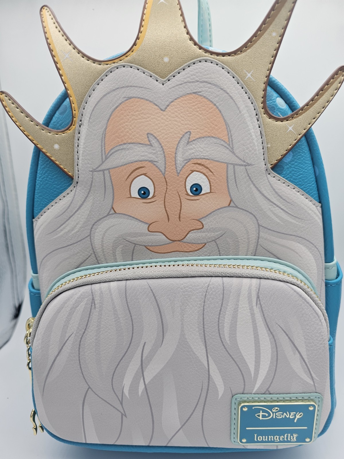 Disney Loungefly The Little Mermaid King Triton Cosplay Mini Backpack NWT