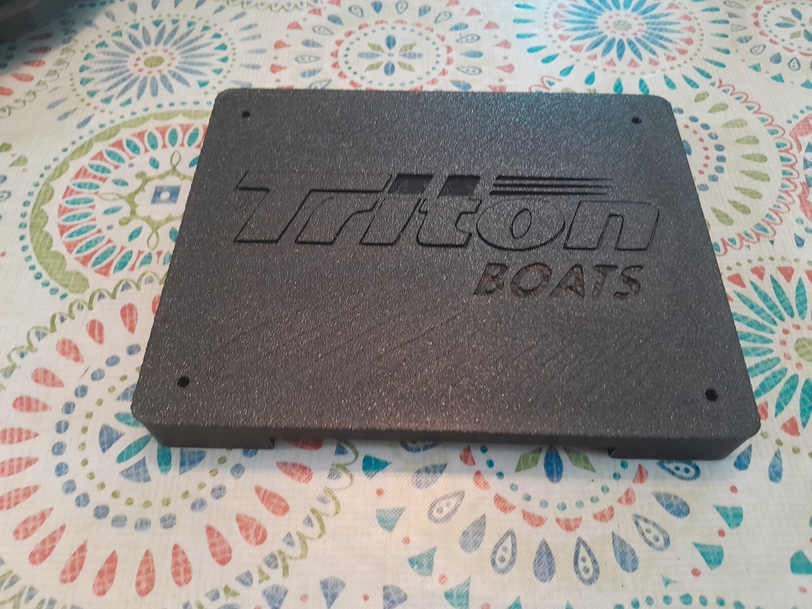 Triton TR19 Dash Blank Insert  front 6.75” X 5.5”Bass Boat Triton  Depth Finder