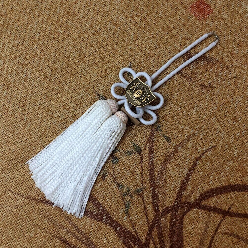 1Set JP Badge Junction Produce JDM Fusa Kiku Knot Luxury VIP Car Rearview Charms