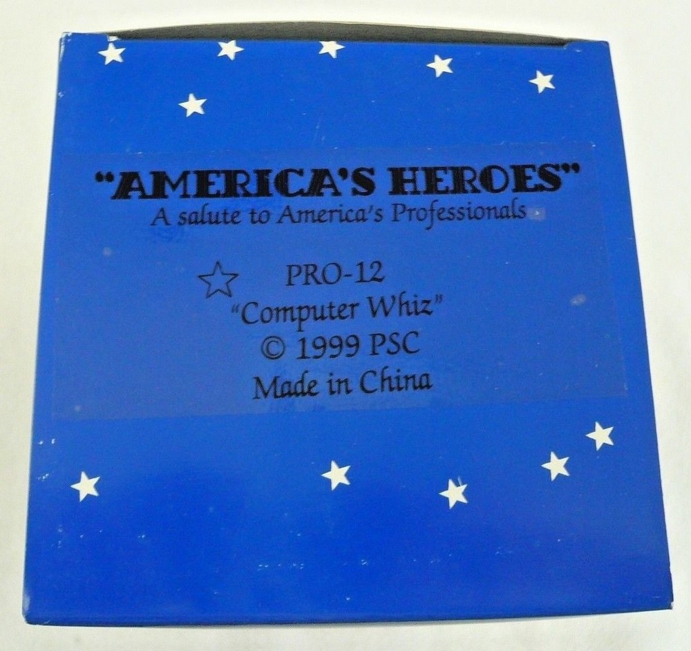 Computer Whiz Figurine Statue NIB New Tech Programmer Coder Free Shipping