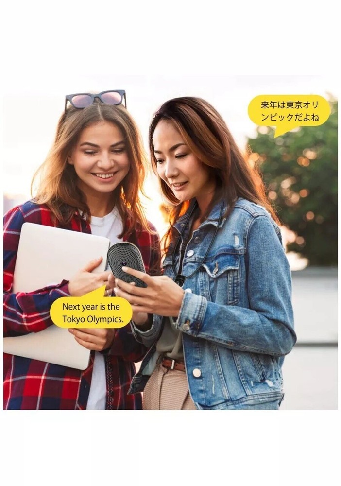 [Upgraded] Language Translator Device with Camera Translation Bluetooth Earphone