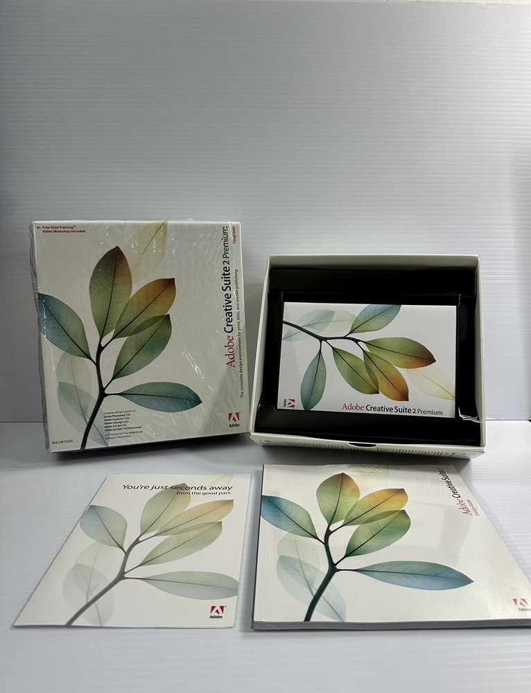 Adobe Creative Suite 2 Premium Upgrade Software - MAC (Retail Box) w/serial #