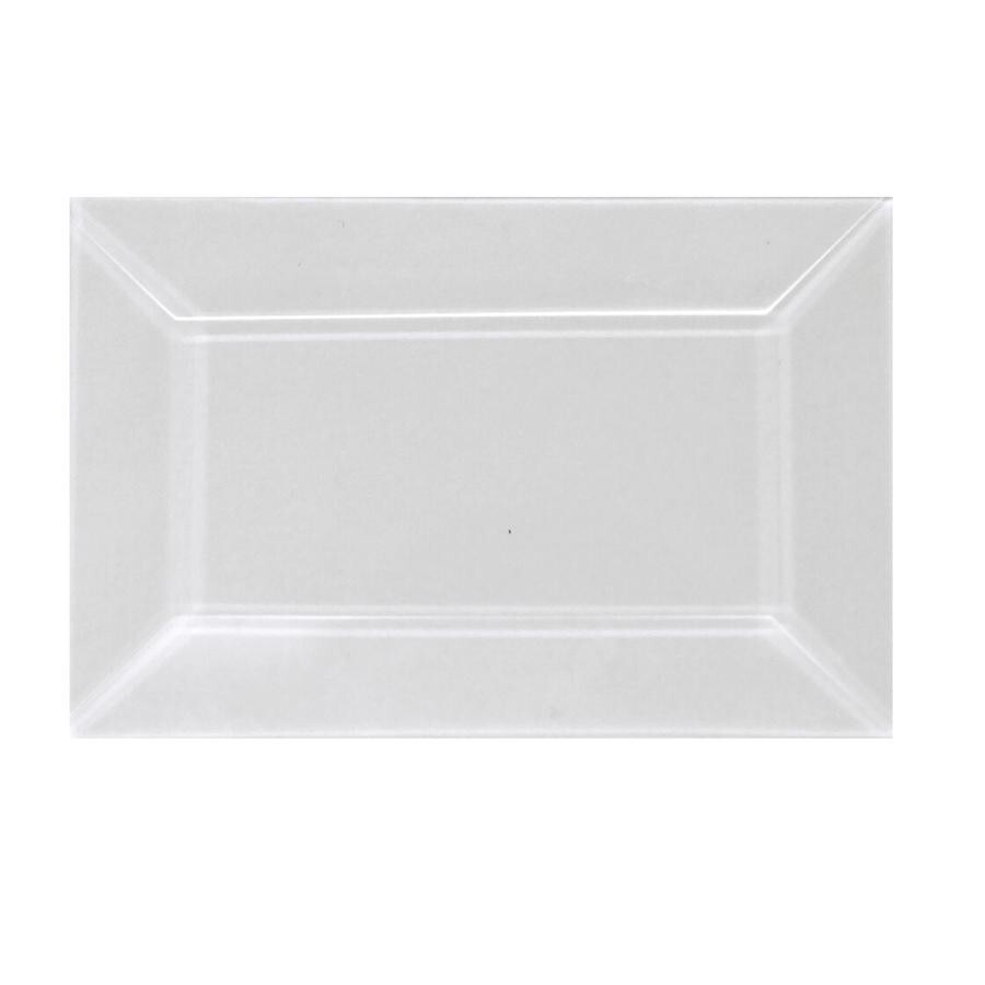 1.5"x 3" Clear Rectangle Glass Bevel 10Pack