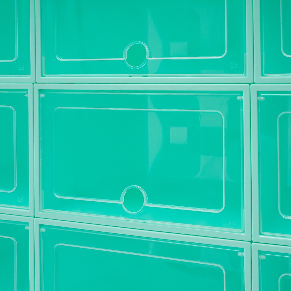 24 Pack Shoe Storage Boxes, Stackable Shoe Boxes, Shoe Storage Organizer NEW