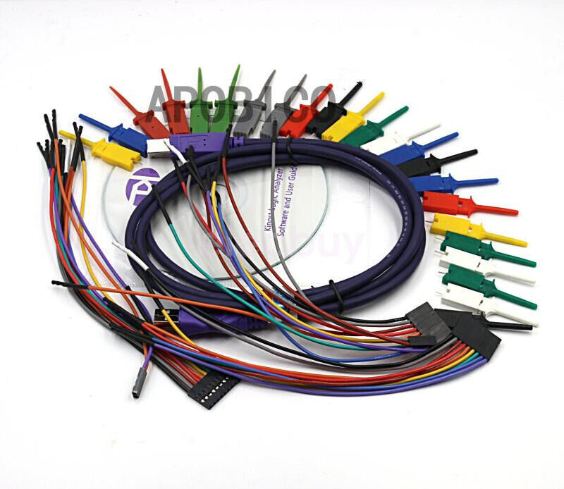 LA5016 USB Logic Analyzer 500M max sample 16 Channels 10B samples PWM Output