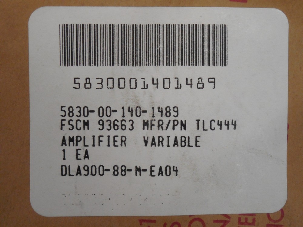 ITI Electronics TLC 444 Variable Amplifier NSN: 5830-00-140-1489