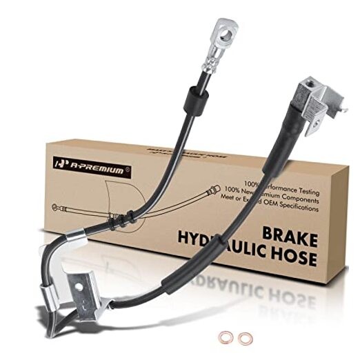 Front Driver Brake Hydraulic Hose Compatible with Dodge Models - Ram 1500,