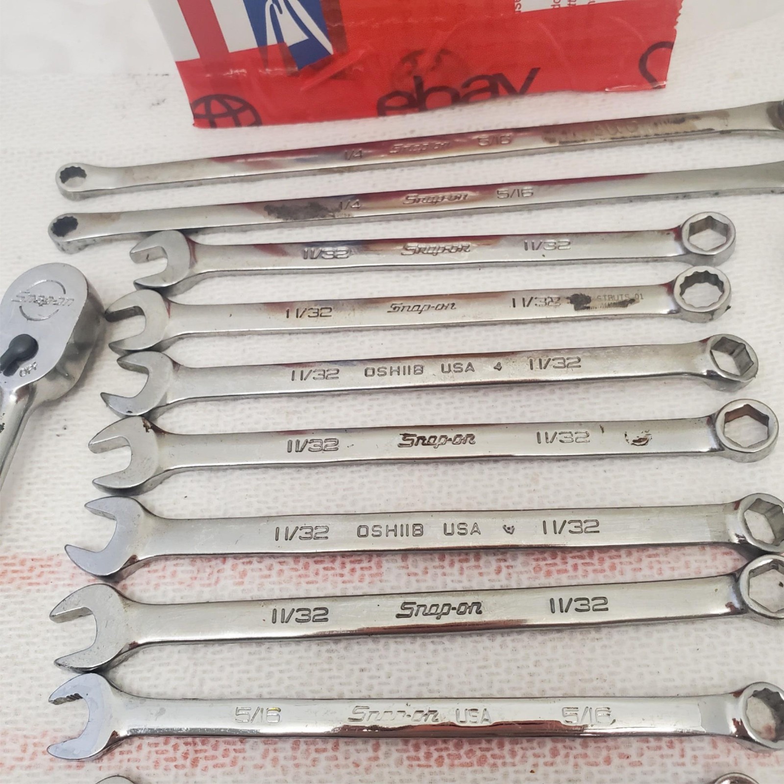 Lot of Snap on combination Wrench & Sockets LOT-1056