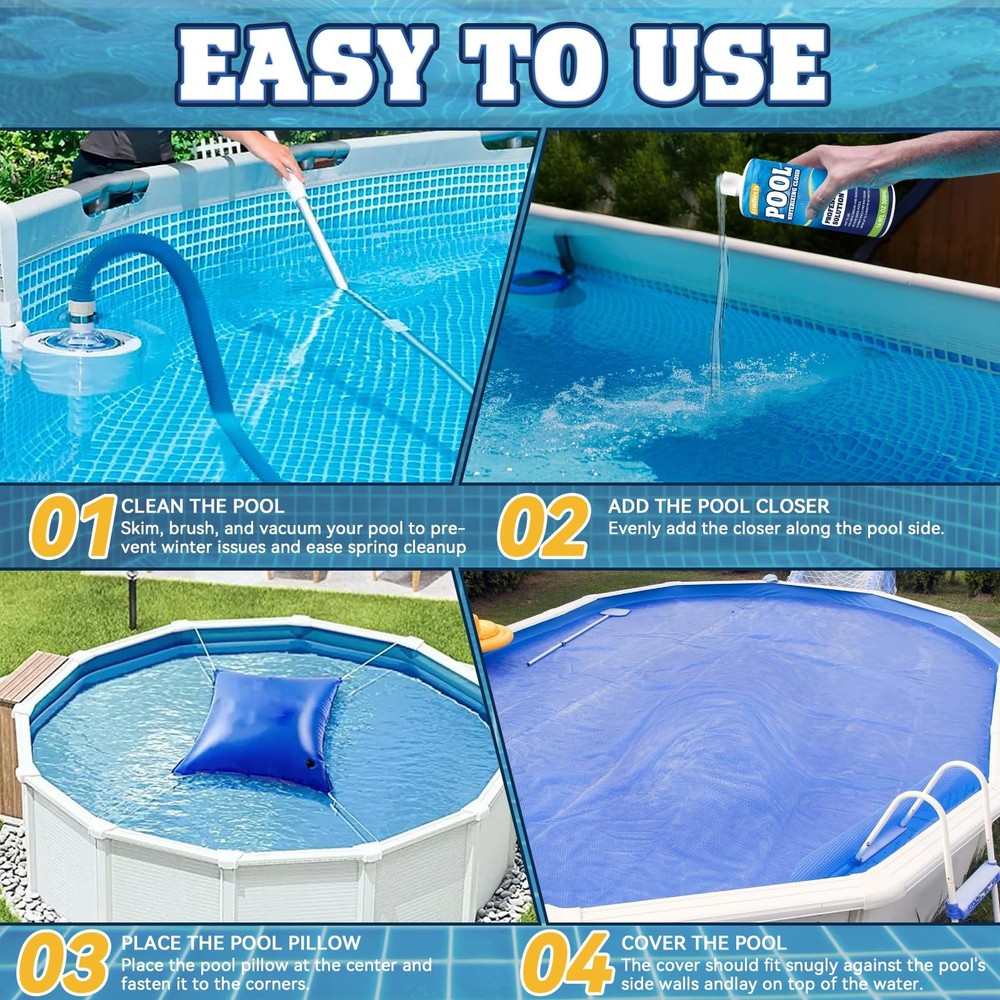 Bondtech Pool Closing Kit, Kit for Above Ground and blue
