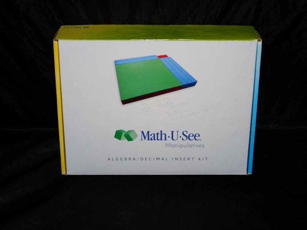 Math U See Manipulatives Algebra Decimal Inserts Kit Homeschool Set