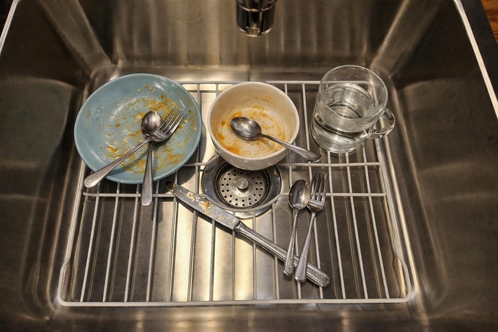 Sink Protectors for Kitchen Sink Bottom with White Coating Grate Insert Grid Sin