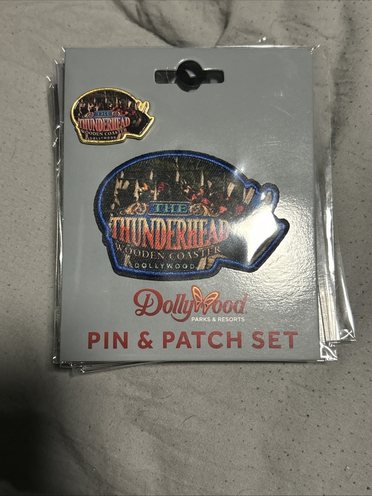 Dollywood roller coaster pen and iron on patch set