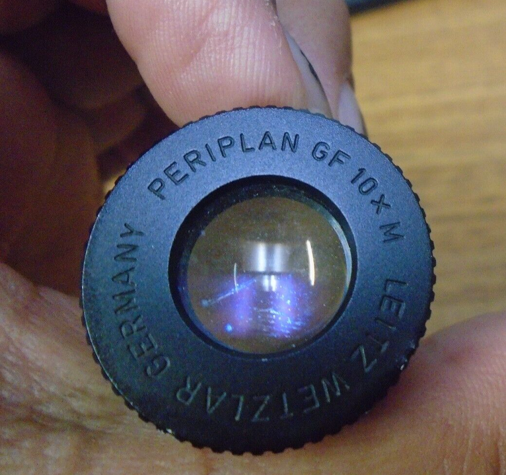 LEITZ WETZLAR GERMANY PERIPLAN GF 10X M MICROSCOPE LENS