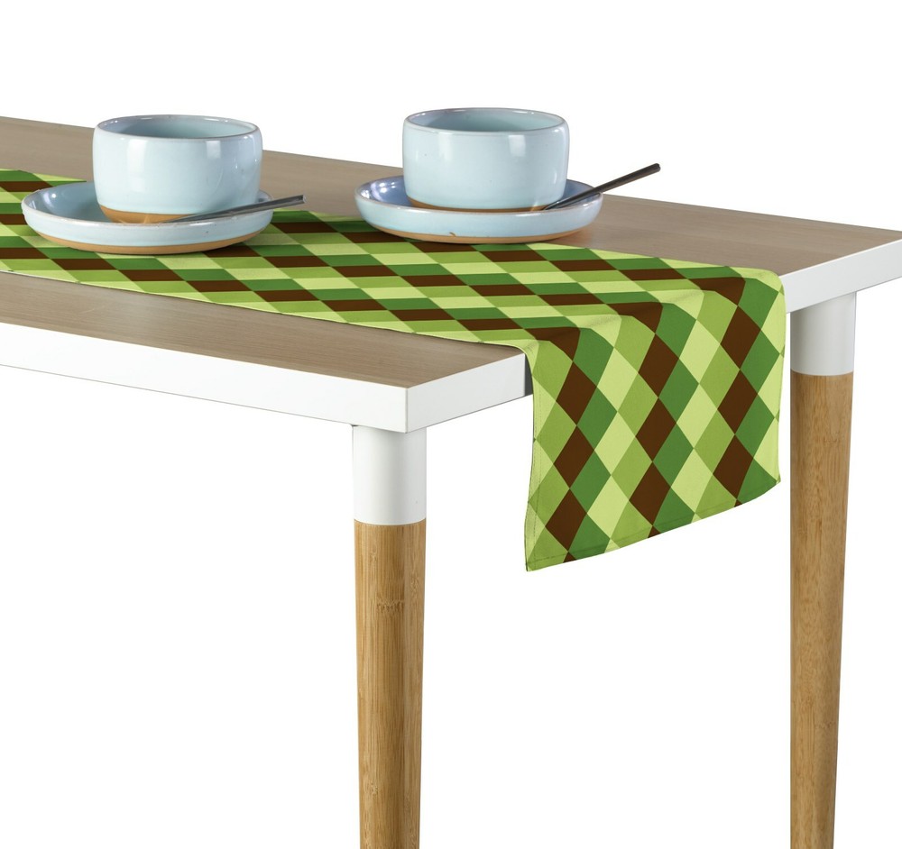 Brown & Green Plaid Table Runners - Assorted Sizes