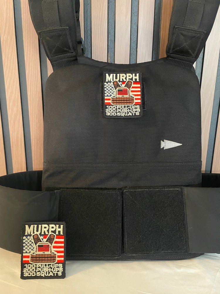 🇺🇸 MURPH Workout Patch – Memorial Day - Hook and Loop Backing Patch