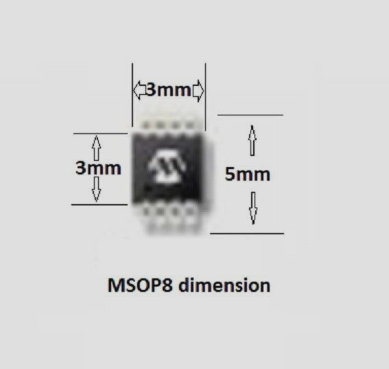 MSOP8 pogo adapter for Diagprog4 DP4 in-circuit EEPROM programming