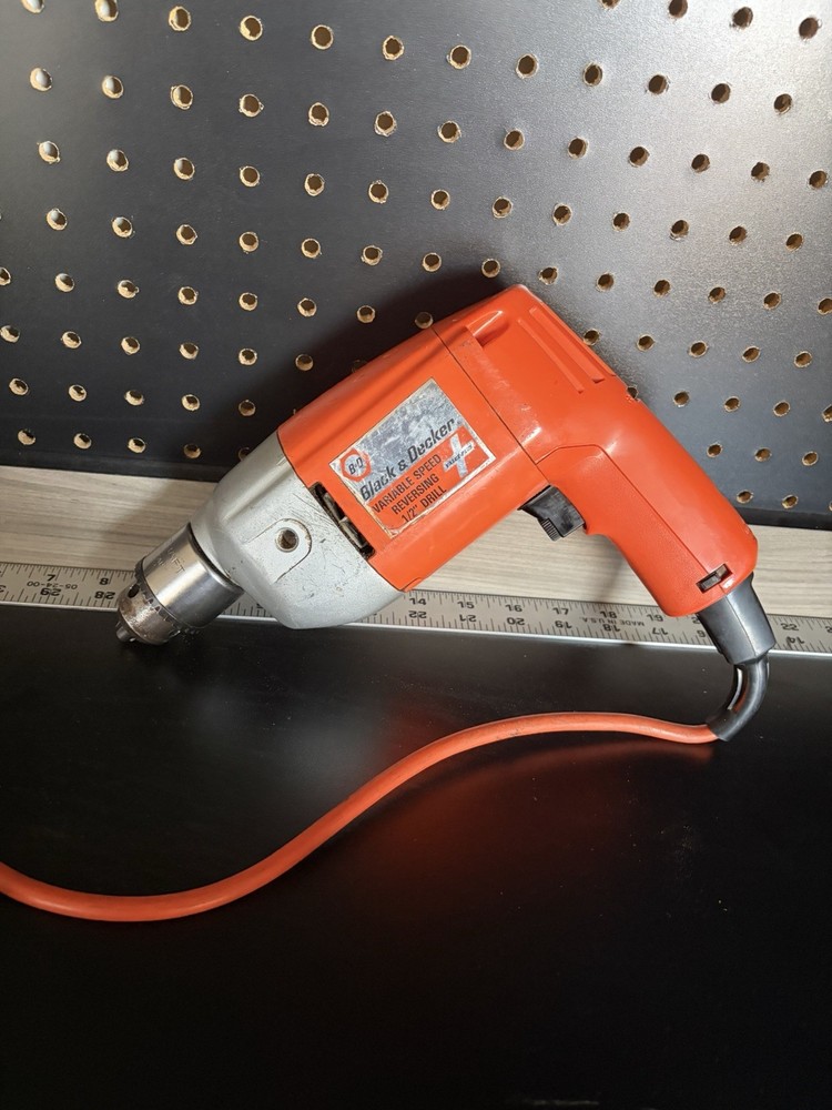 Black & Decker 1/2” Corded Drill 7254 Variable Speed Reversing Tested Workin