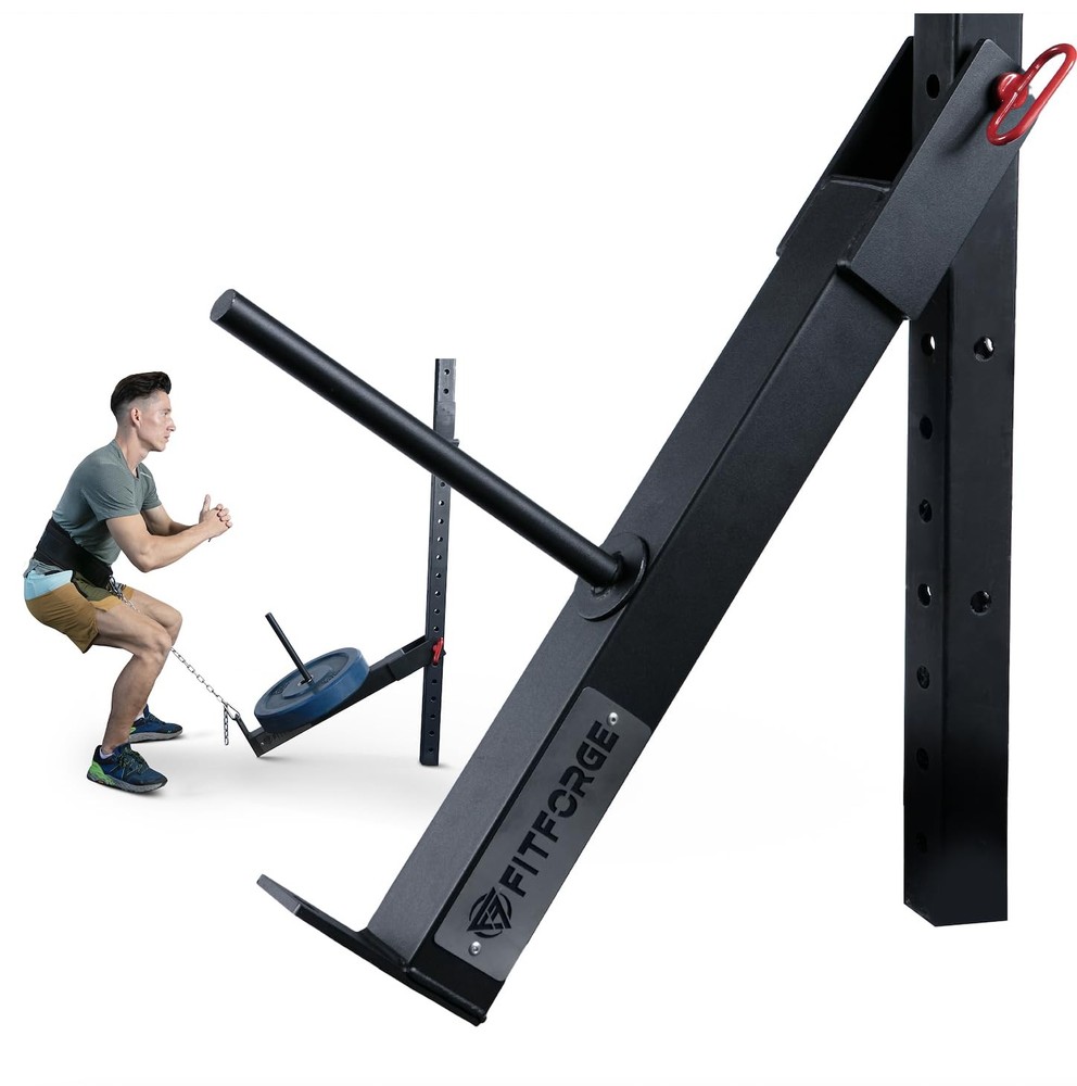 Belt Squat Attachment for Rack - Space Saving Power Rack Squat Stand Attachme...