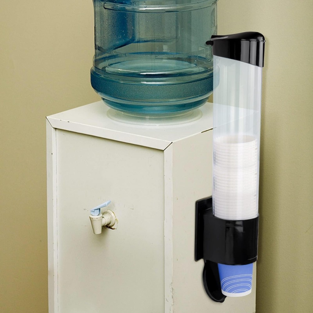 Cup Dispenser, Water Cooler Pull Type Cup Holder Fits 5oz - 7oz Cone or Flat ...