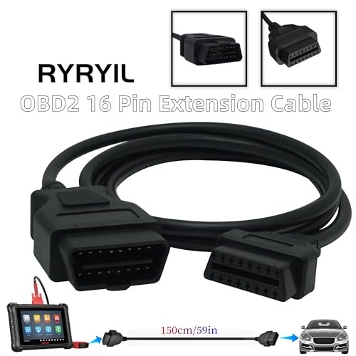 Extension OBD2 Cable for All Code Reader and Diagnostic Scan Tool, 5ft 150cm