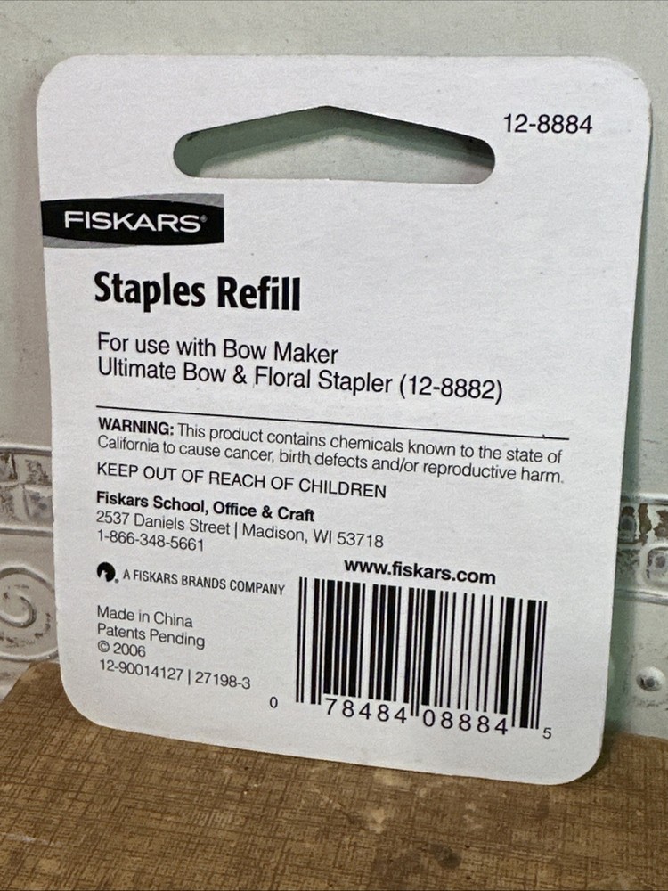 Fiskars Bow Makers Staples Refill For The Ultimate Bow & Floral Stapler