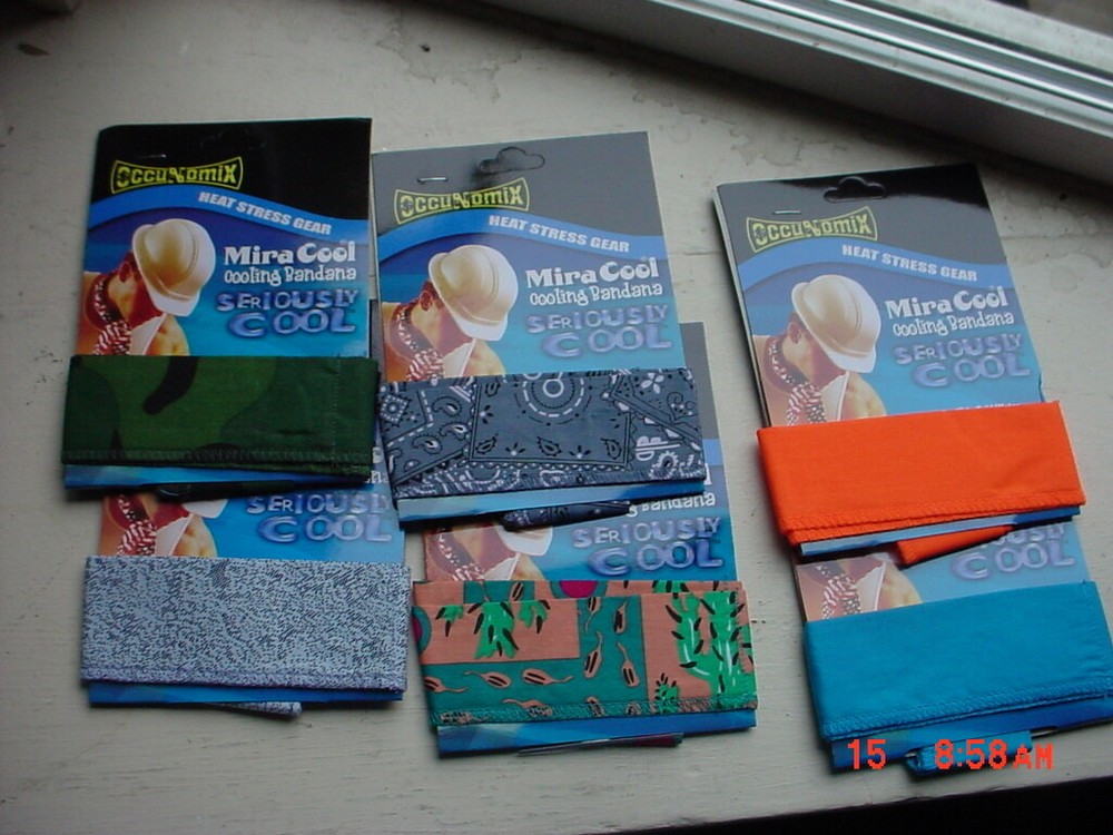 Occunomix 940-LYO Miracool Assorted Print Cooling Bandanas (12/Pack)
