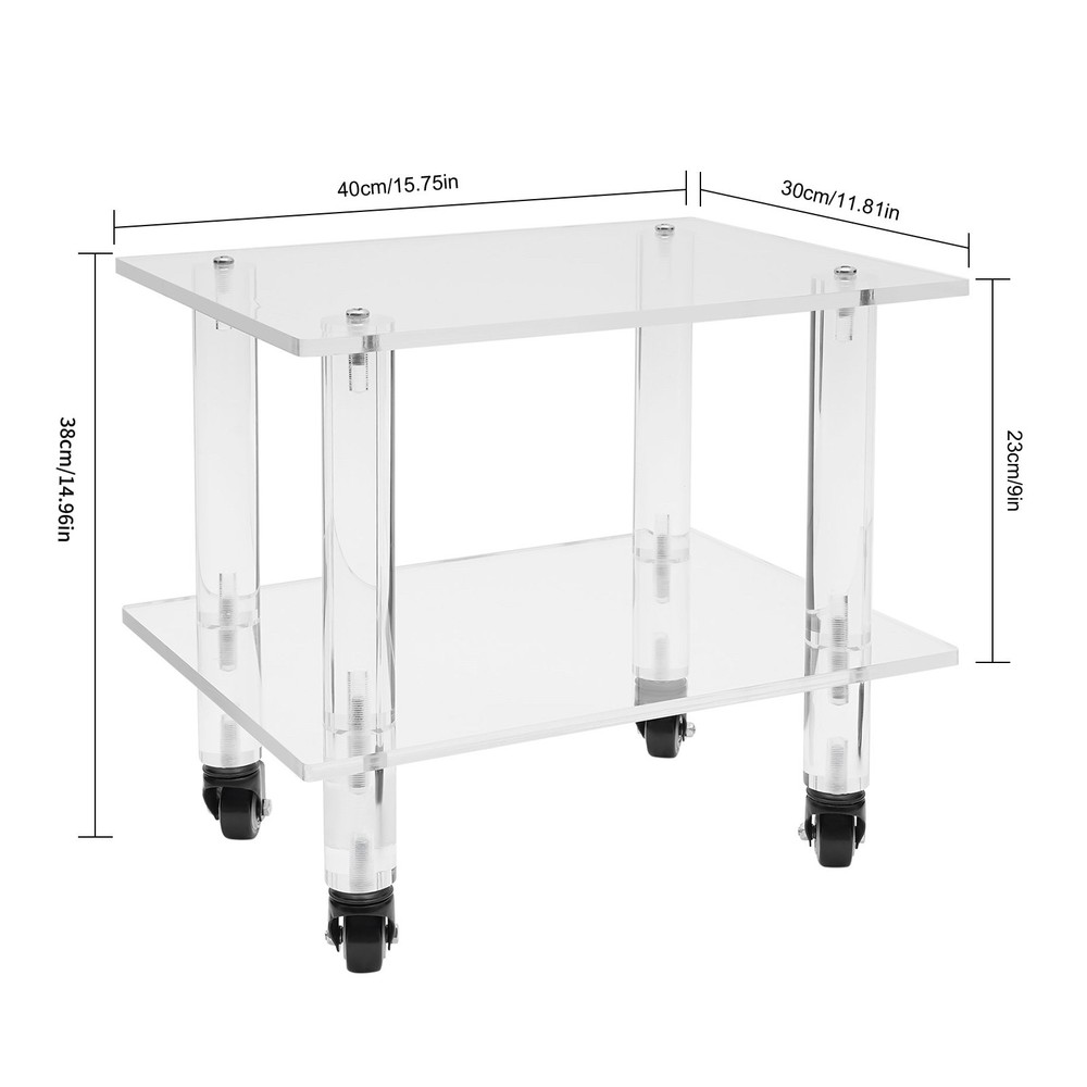 Acrylic Printer Stand, Free Standing Printer Stand, Printer Stand with Wheels