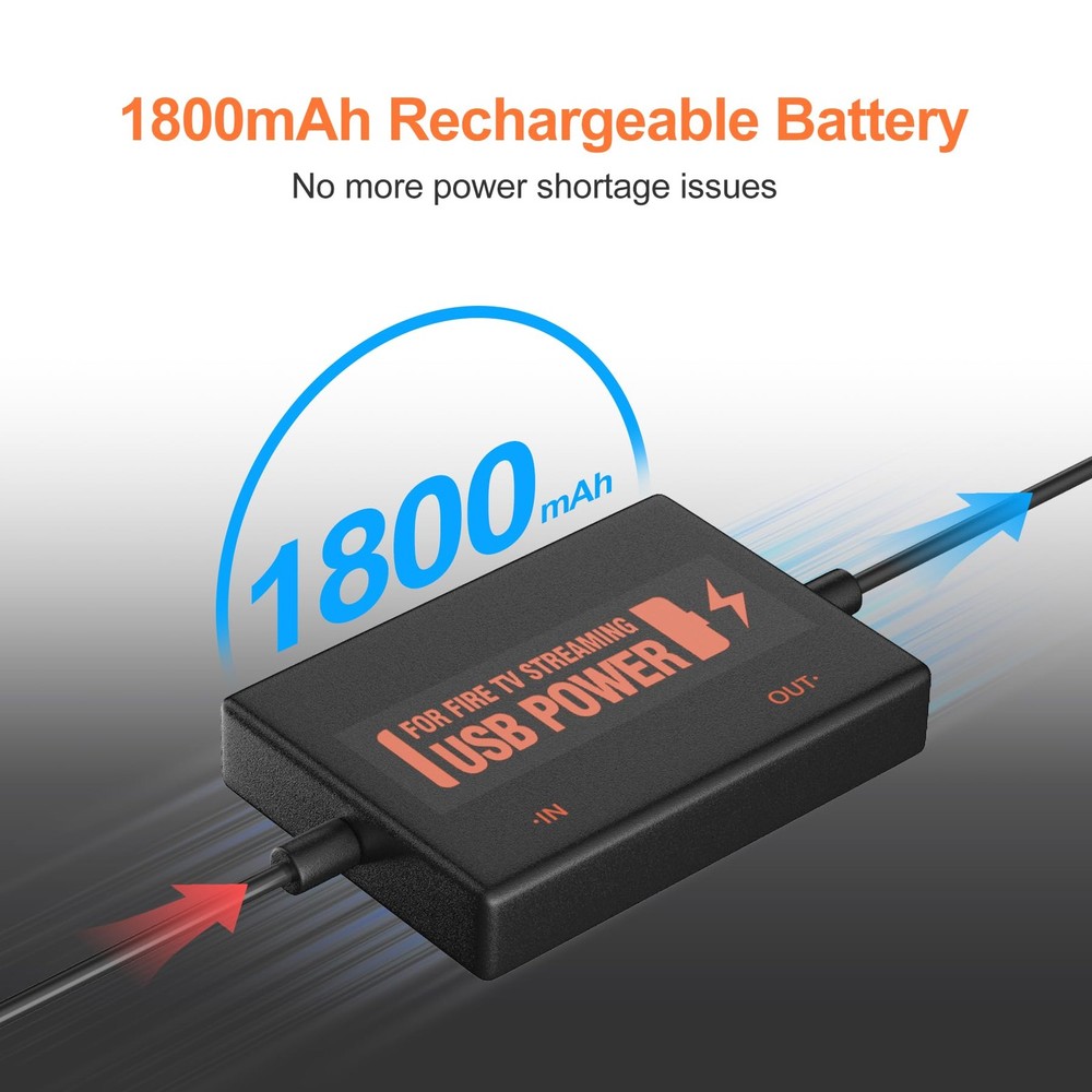 Fire Stick Power Adapter USB Power Cable for Fire TV Stick Eliminates AC Cord