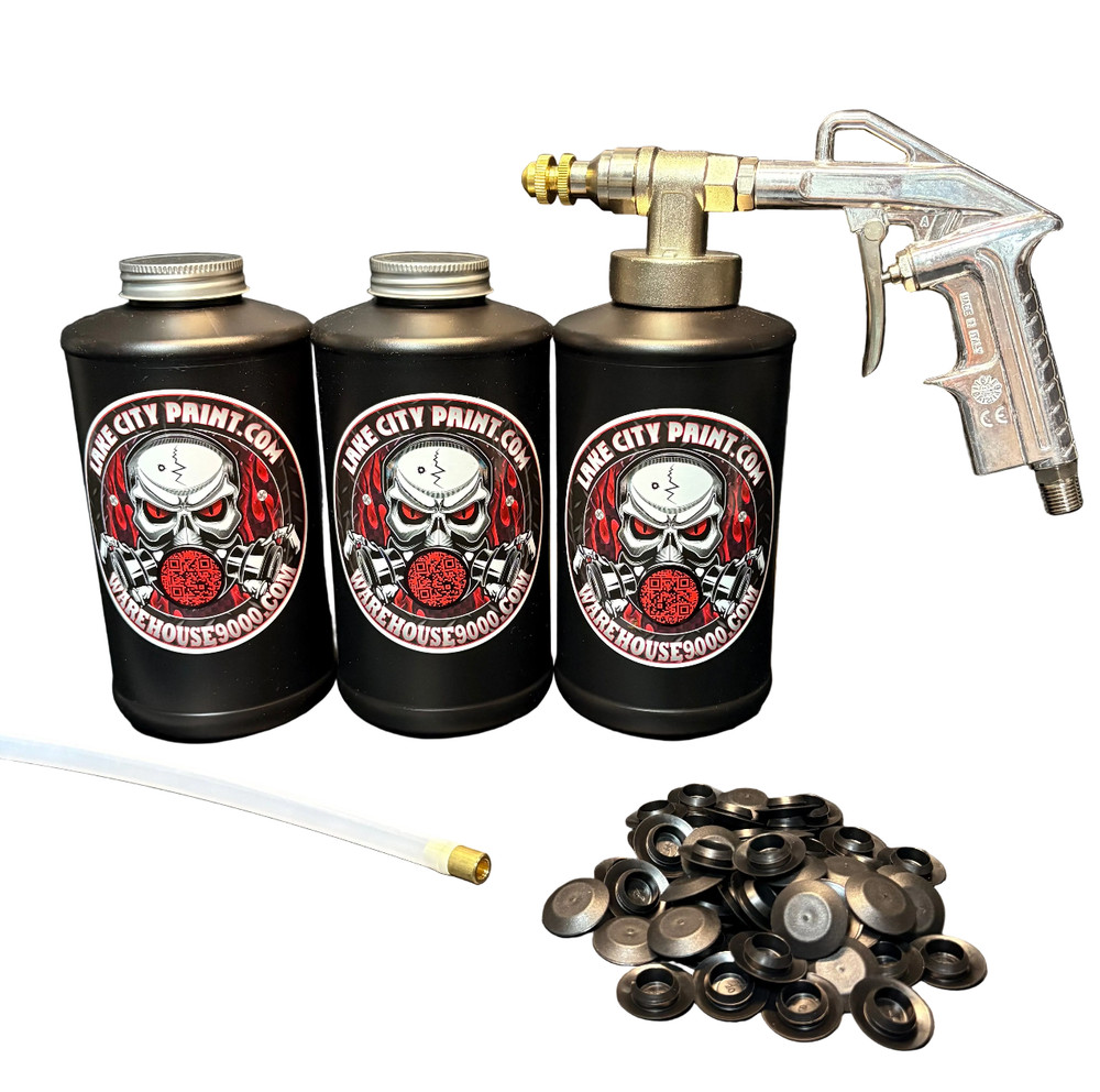 Pro Undercoating Gun - Straight Wand Kit (3 B Quart Bottles)