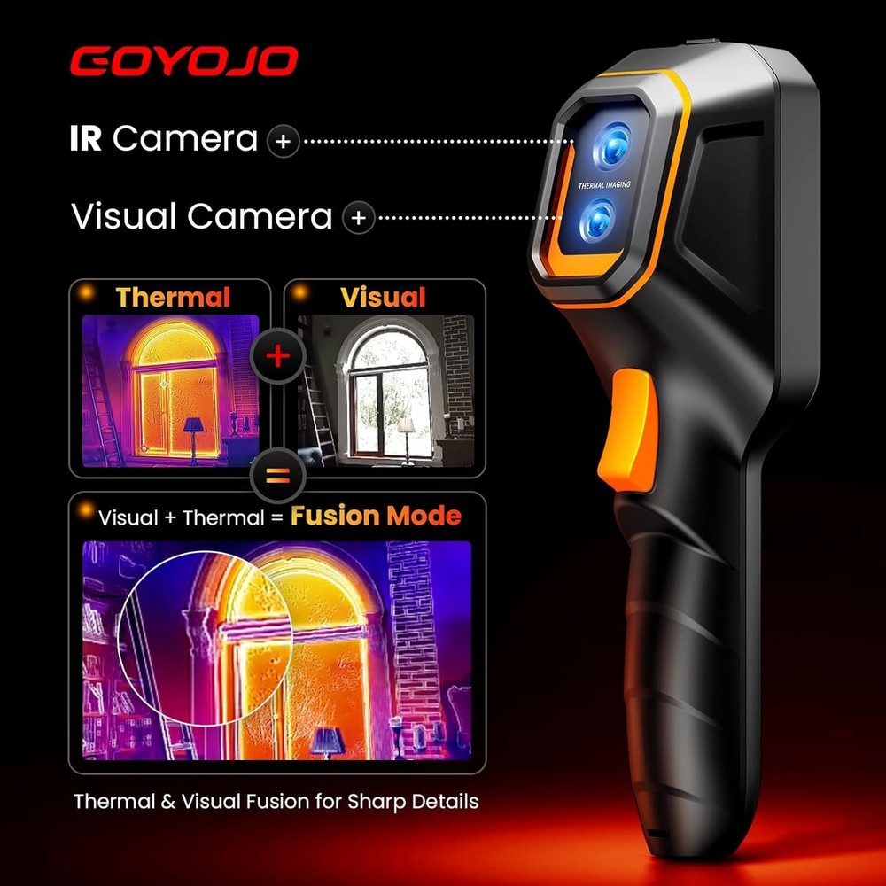 Handheld Thermal Imager with High-Resolution Display & 3 Imaging Modes for HVAC
