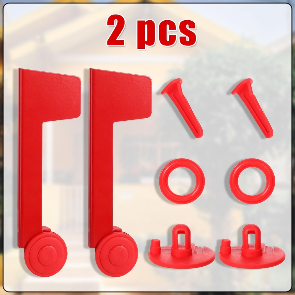2PCS Mailbox Flag Replacements, Red Repair Kit Accessories...