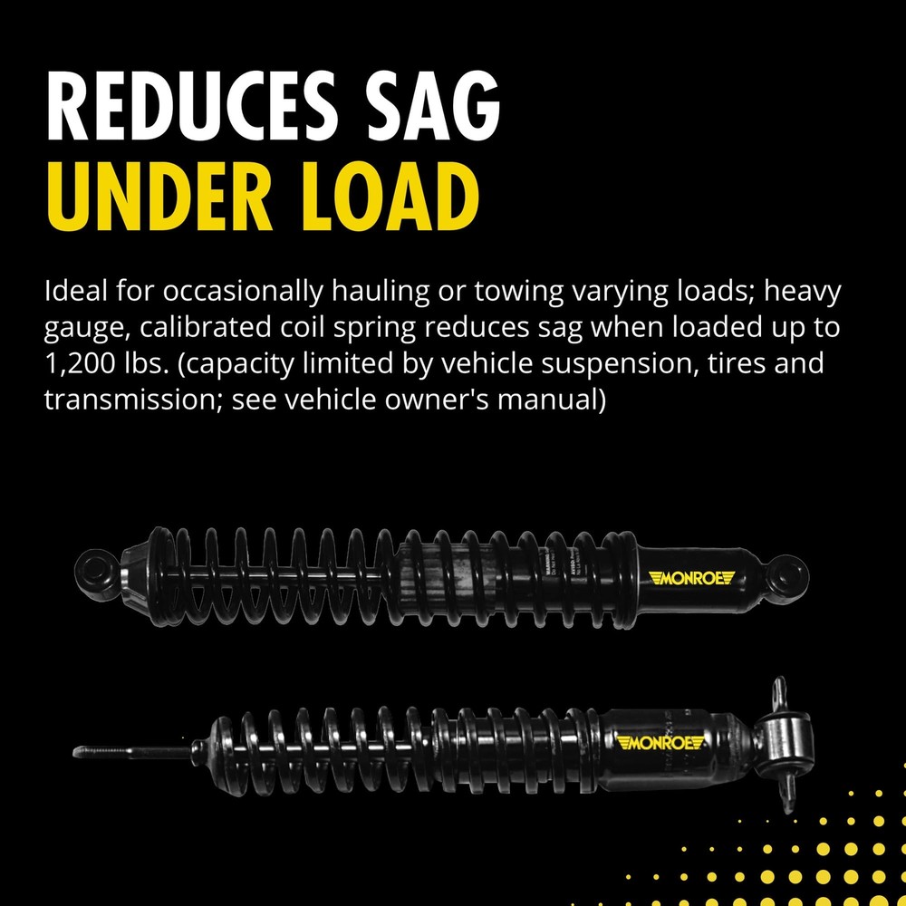 Monroe Load Adjusting 58643 Suspension Shock Absorber and Coil Spring Assembly