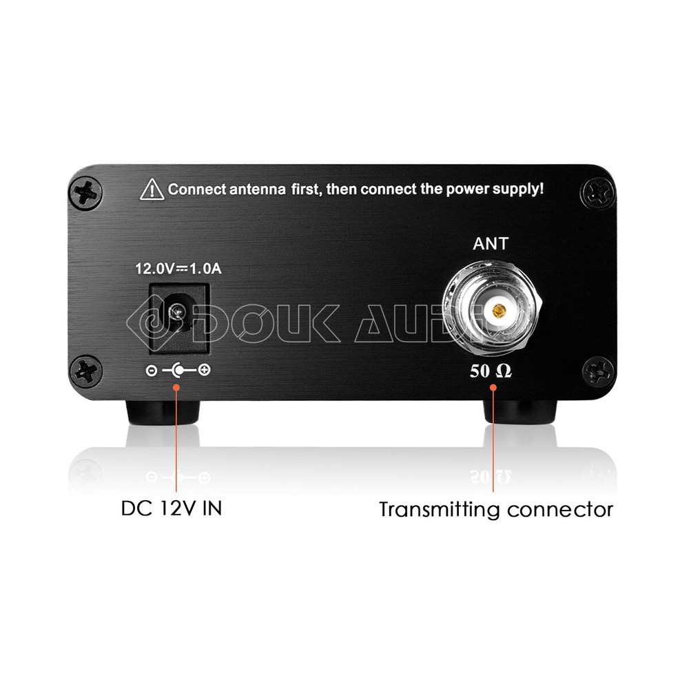 FM Transmitter 0.5W 76MHz~108MHz AUX+MIC Stereo Broadcast Station w/LCD Display