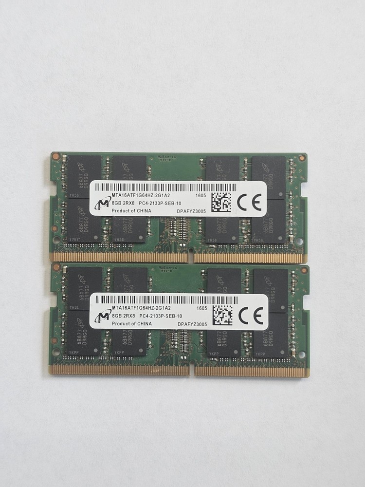 MICRON 16GB 2X8GB SODIMM Memory - Tested Working
