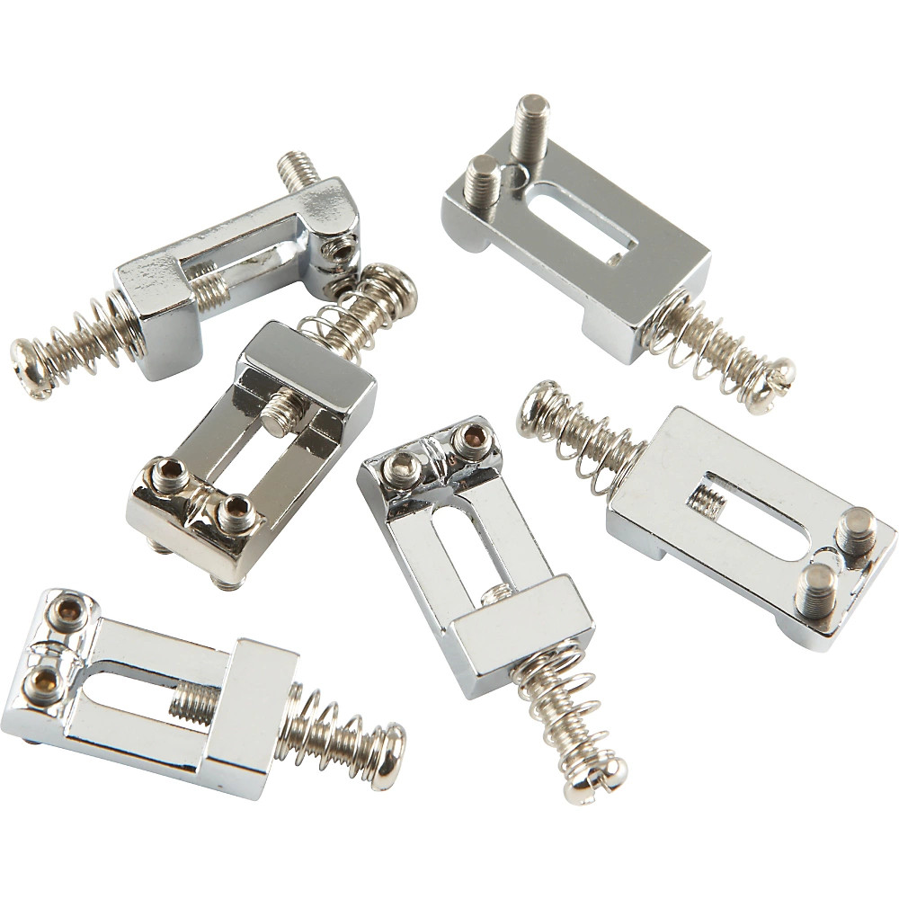 Proline S-Style Bridge Saddle Set W/Spring & Screw Chrome