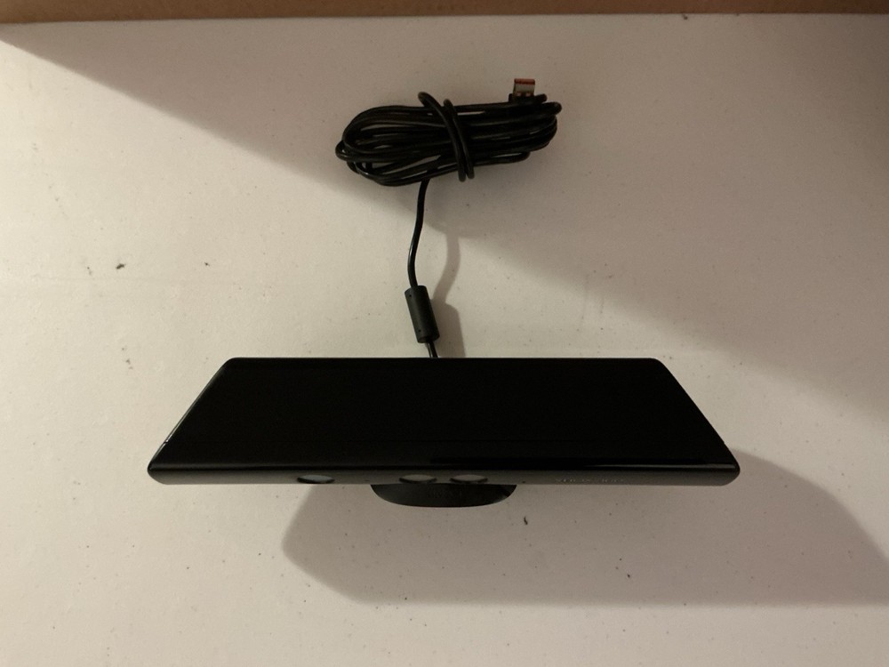 Microsoft Xbox 360 Black Video Game Console with Kinect Sensor & Accessories