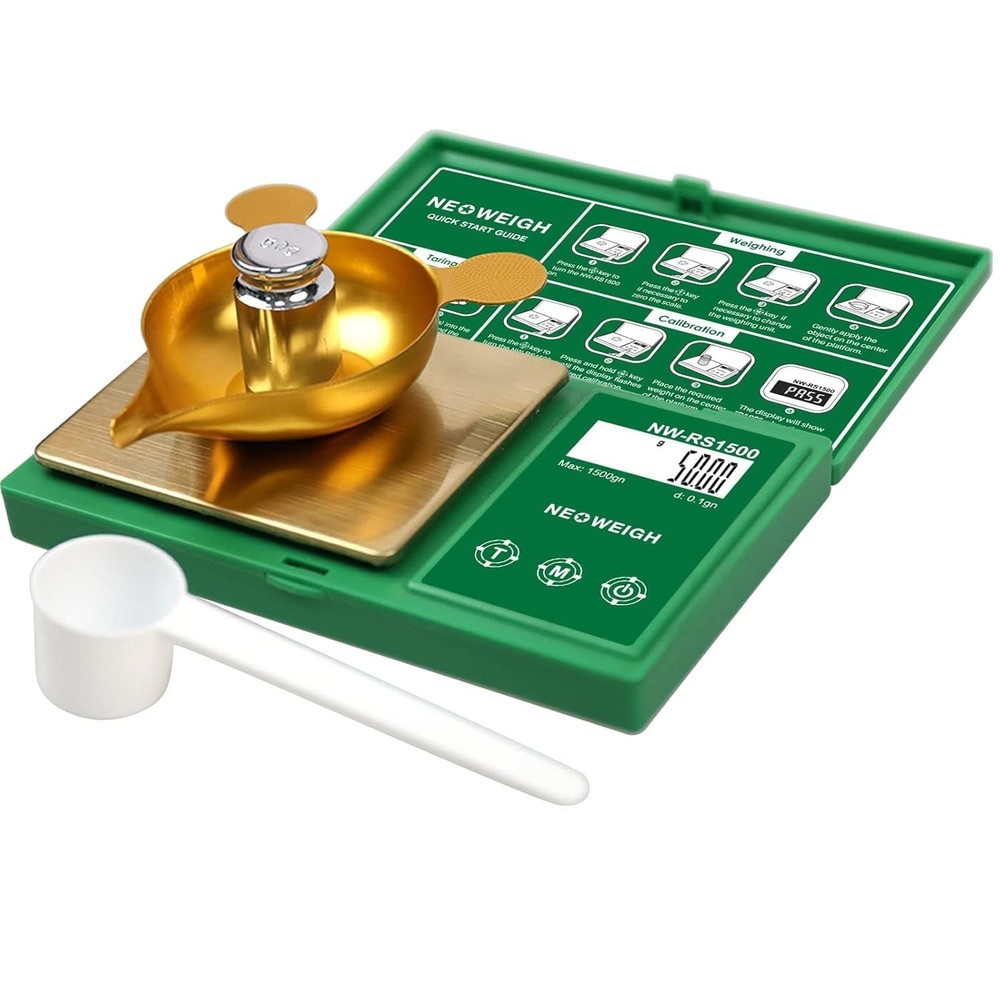 Reloading Scale, 1500 Grain X 0.1Gn, Grain Scale, Touch Screen, Powder Scale for