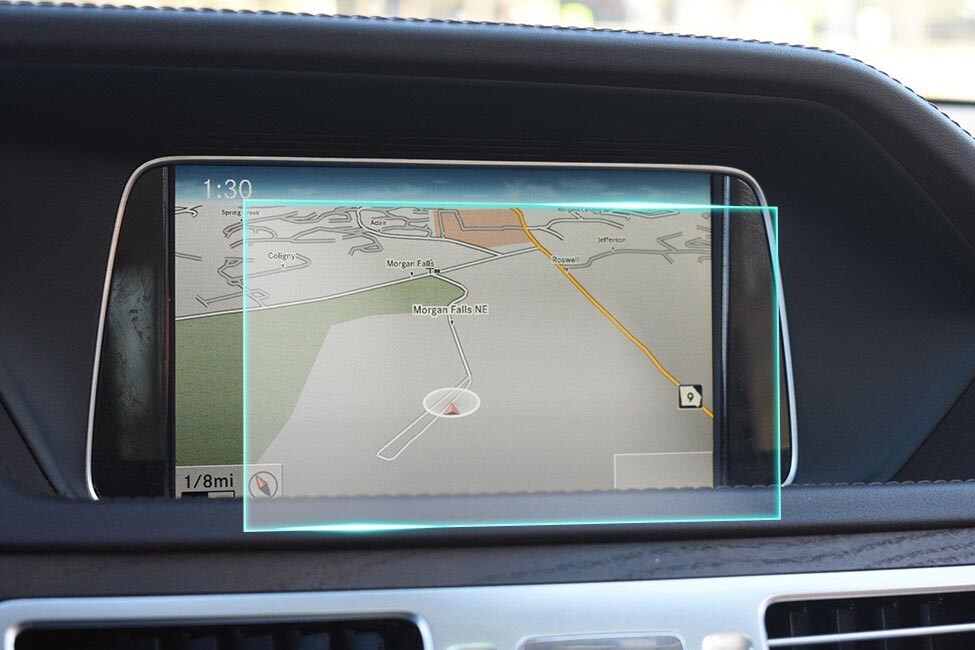 Crystal Clear Screen Protector for 2015 Mercedes Benz E400 Vehicle Navigation
