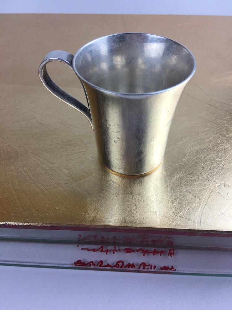 Tiffany&co STERLING SILVER Cup Shut Glass
