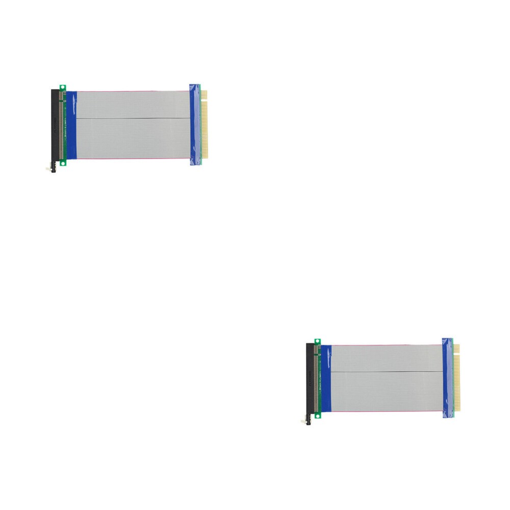 US 1-2 Pc PCI-E Express 16X-16X Power Riser Extender Card Molex IDE Ribbon Cable