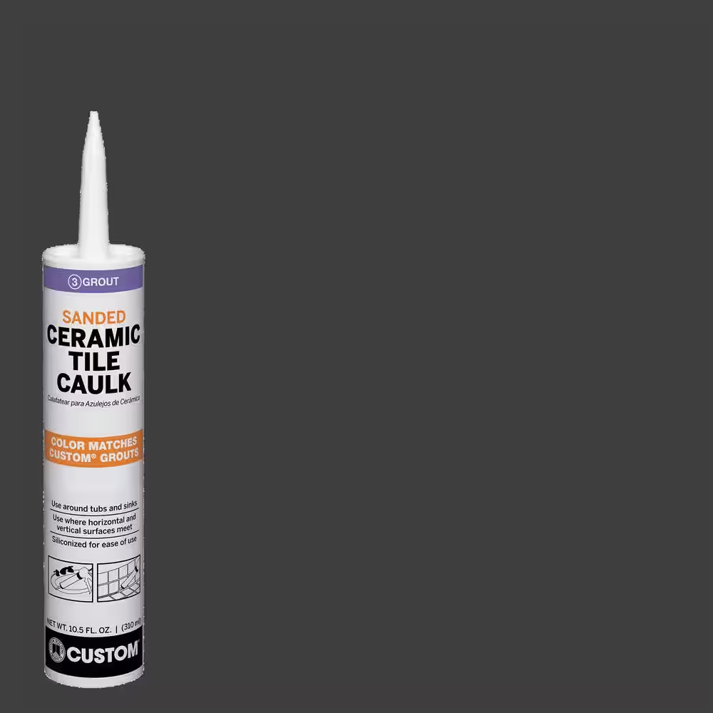 Polyblend #60 Charcoal 10.5 Oz. Sanded Ceramic Tile Caulk
