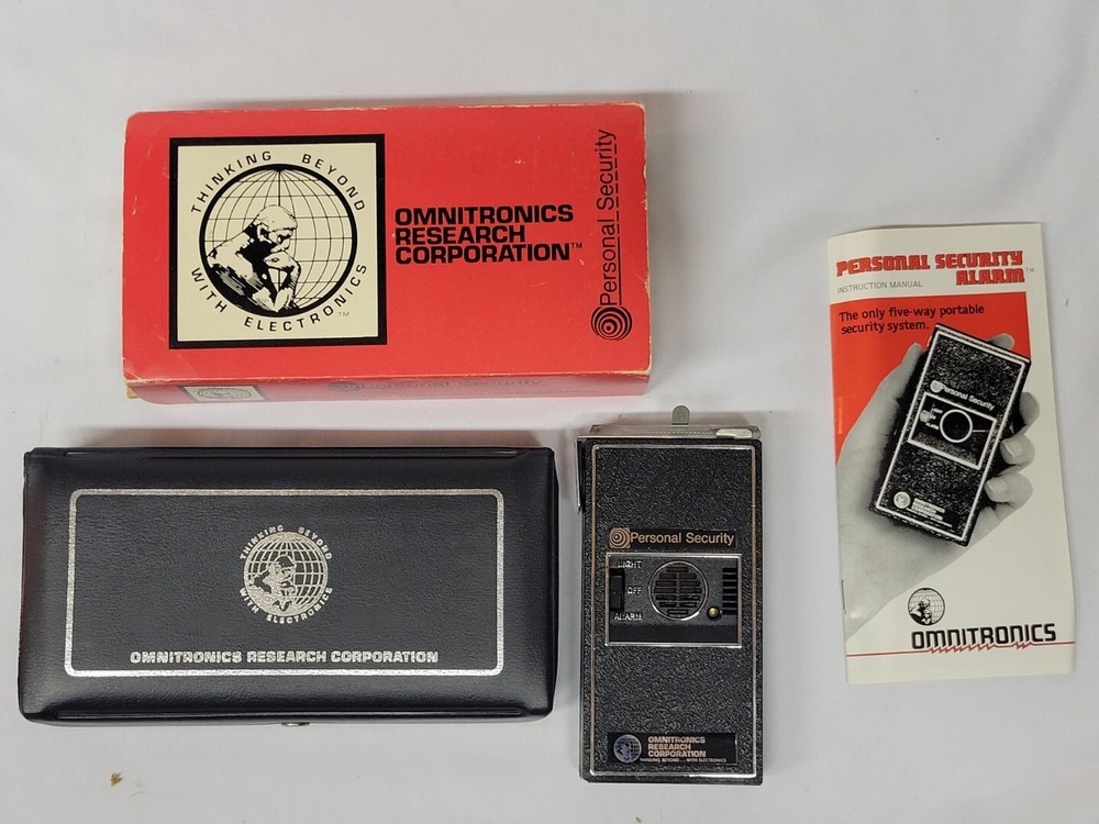 OMNITRONICS PERSONAL SECURITY ALARM Open Box Never Used TESTED THIFT PROTECTION